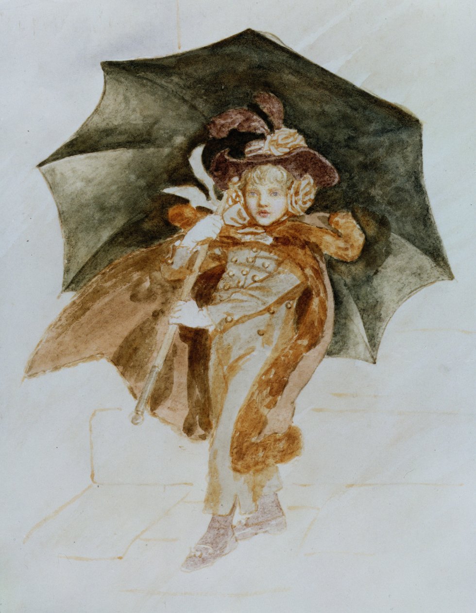 Az esővihar (wc papíron) alkotó: Kate Greenaway