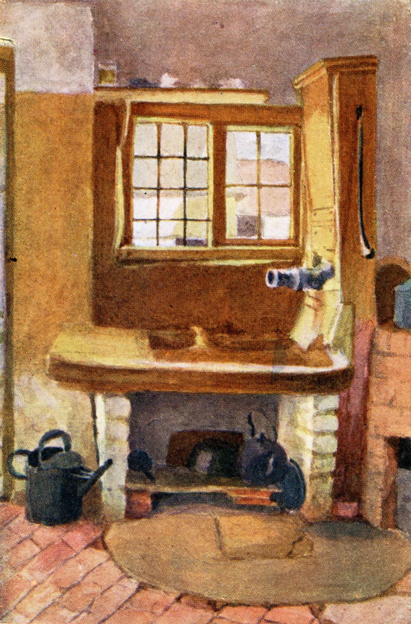 A konyhai szivattyú, Rolleston, Kate Greenaway alkotó: Kate Greenaway
