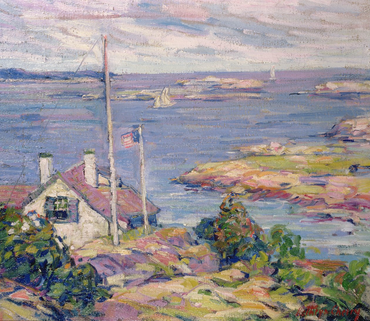 Gloucester kikötője alkotó: Kathryn Cherry
