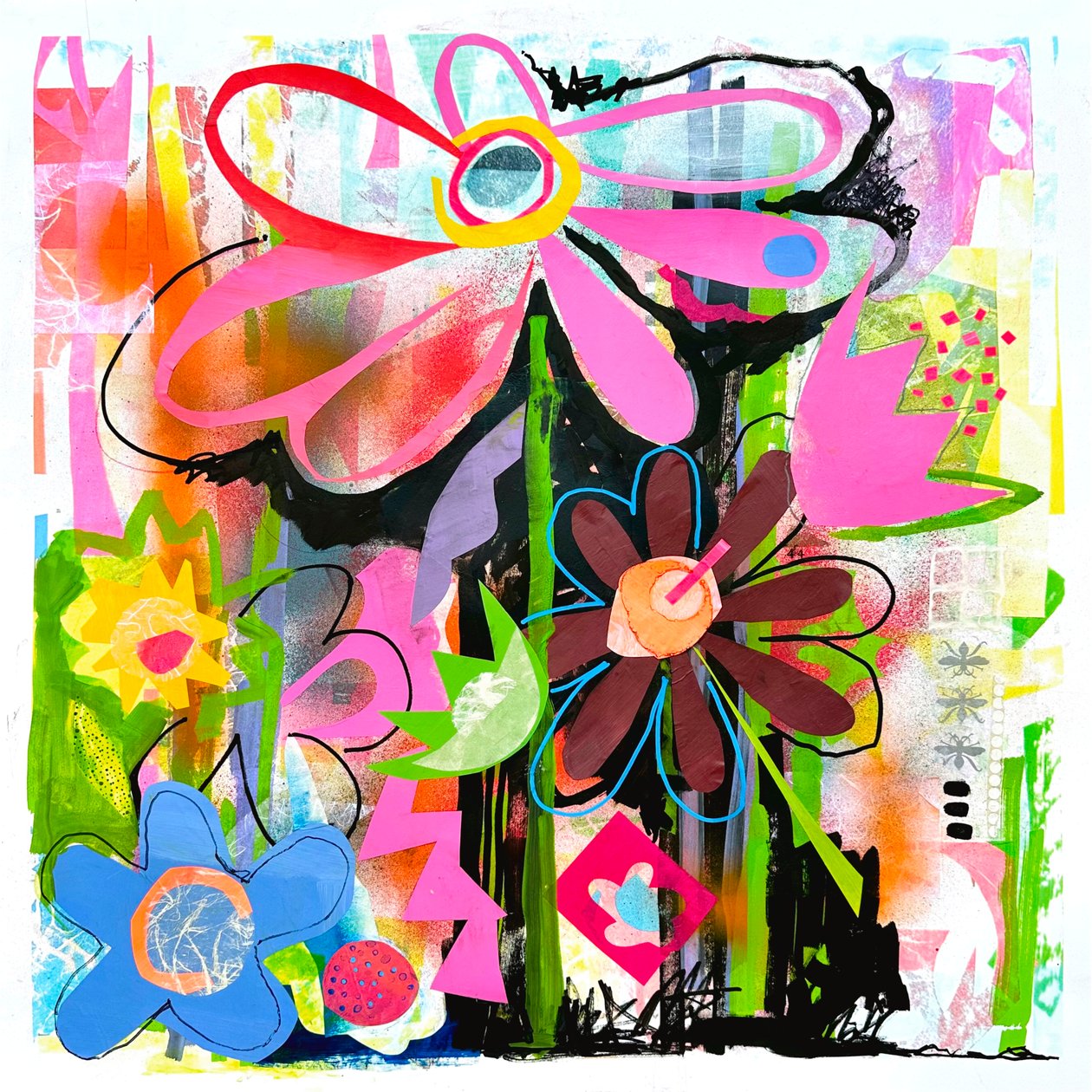 urban eden, 2025 (vegyes technika, papír) alkotó: Kathy Dunaway