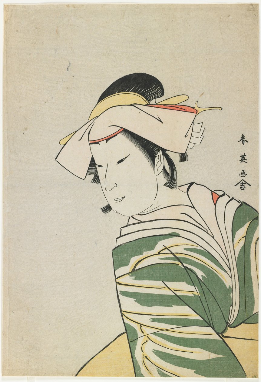 Nakamura Noshio II, mint Tonase, 1795 (színes fadarab pont) alkotó: Katsukawa Shun