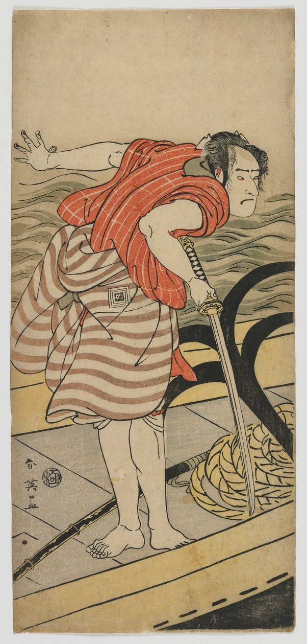 A színész Ichikawa Komazo III, Edo-korszak, 1791 körül (színes fatömbnyomat) alkotó: Katsukawa Shun ei