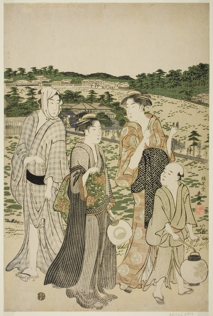 Benten Sh Line tagja Shinobaz Pond alkotó: Katsukawa Shuncho