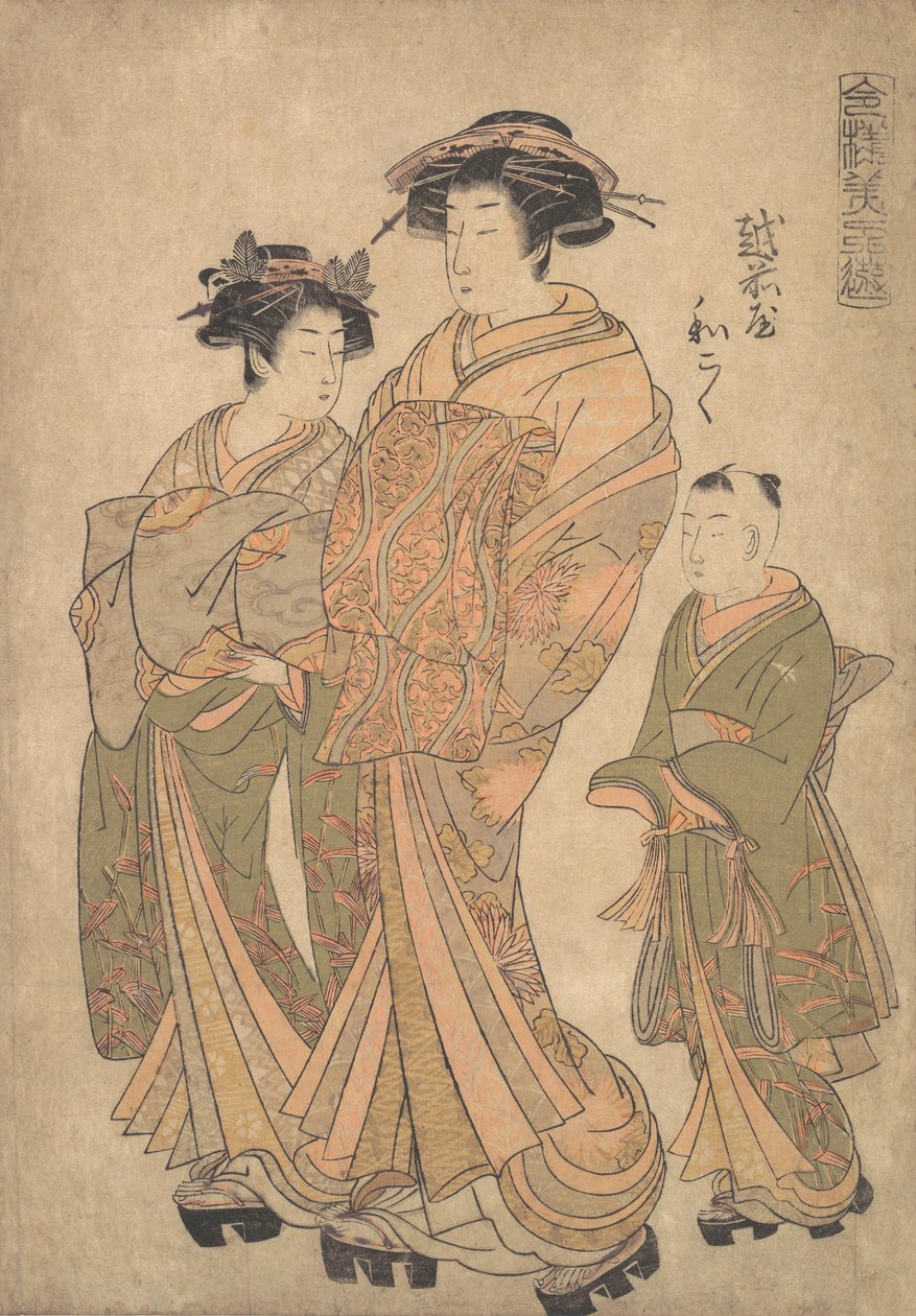 Teka Kaoru Kuni Echizen-ya a nyomásponton d egy új terv alapján d a kopasz? 1778. alkotó: Katsukawa Shuncho