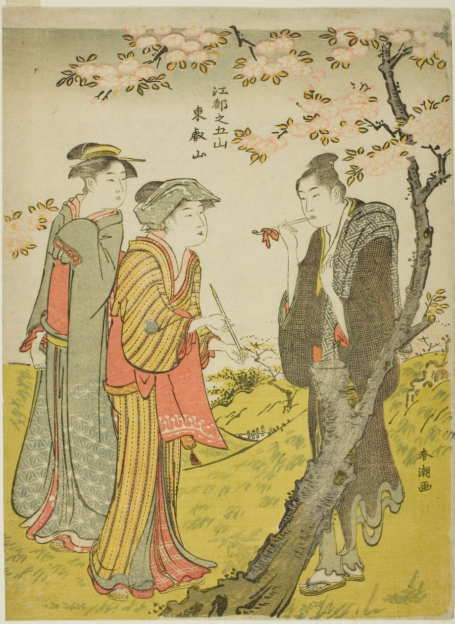 Toei Hill (Toeizan), az "Edo öt dombja (Koto no gozan)" sorozatból alkotó: Katsukawa Shuncho