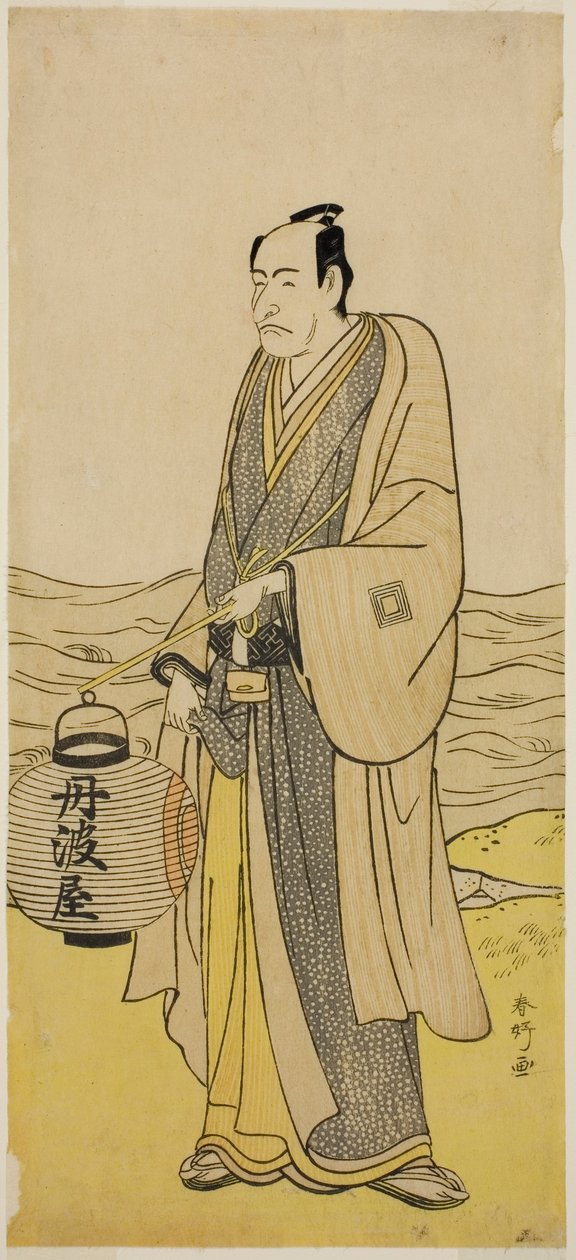 A színész Ichikawa Danjuro V mint Tambaya Suketaro az On