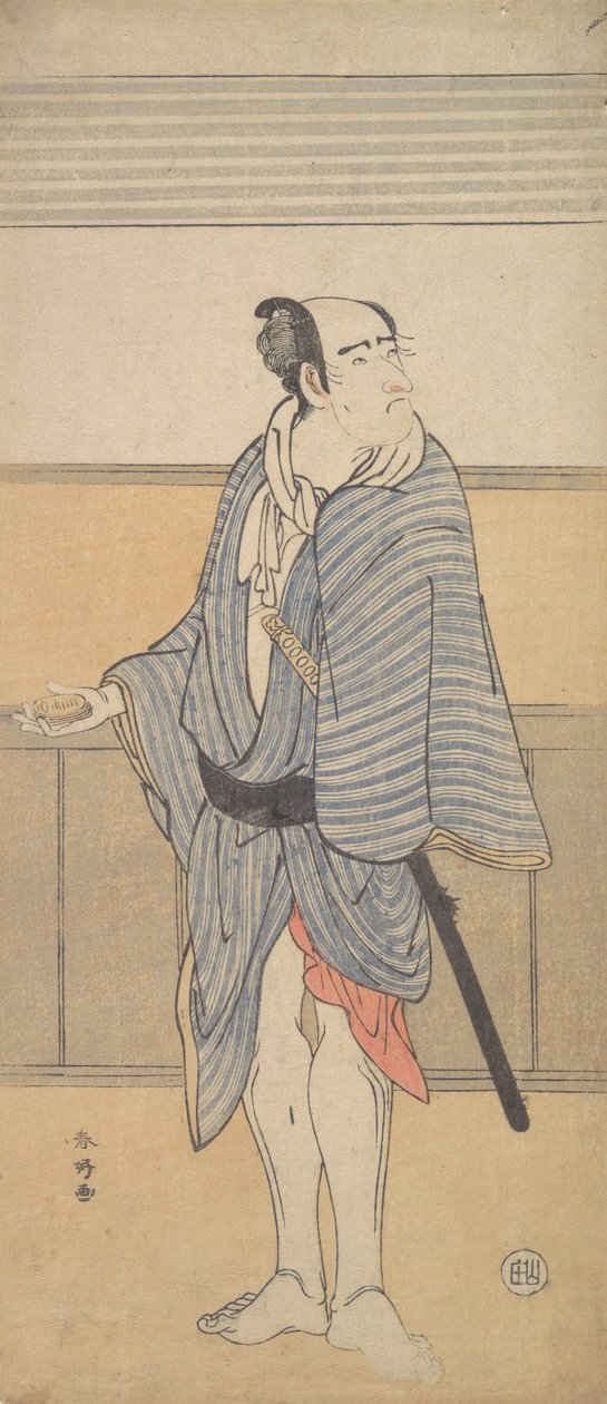 Egy azonosítatlan színész, kb. 1790. alkotó: Katsukawa Shunko