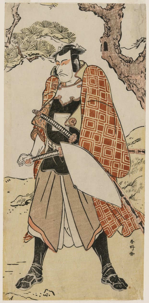 Ichikawa Danjuro V, mint utazó harcos alkotó: Katsukawa Shunko