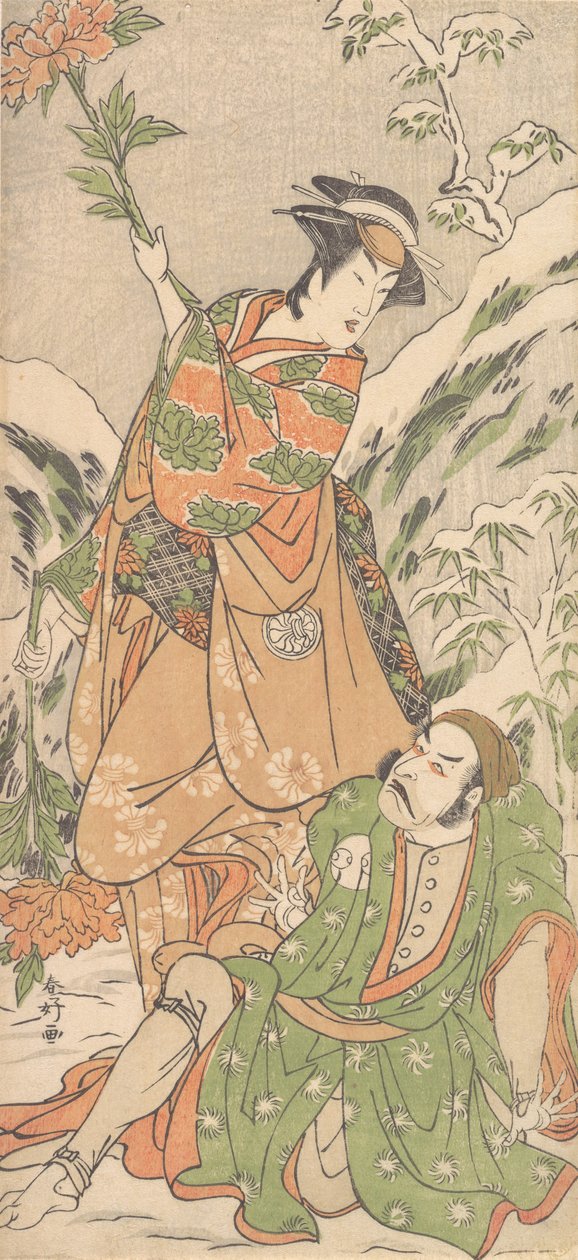 Kabuki A c and rs Arashi Ryuzo Jó ötlet d Segawa Kiku no Onna Jó, nem? 1790. alkotó: Katsukawa Shunko