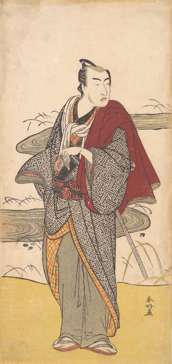 The Actor Matsumoto Koshiro 4th as a Man, ca. 1780. alkotó: Katsukawa Shunko