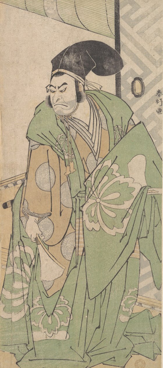 Az első Nakamura Nakazo Ko no Moronao szerepében, 1786. június. alkotó: Katsukawa Shunko