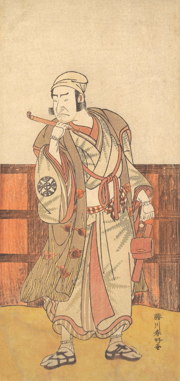 Az első Nakamura Nakazo Shimada no Hachizo szerepében, 1783. április. alkotó: Katsukawa Shunko