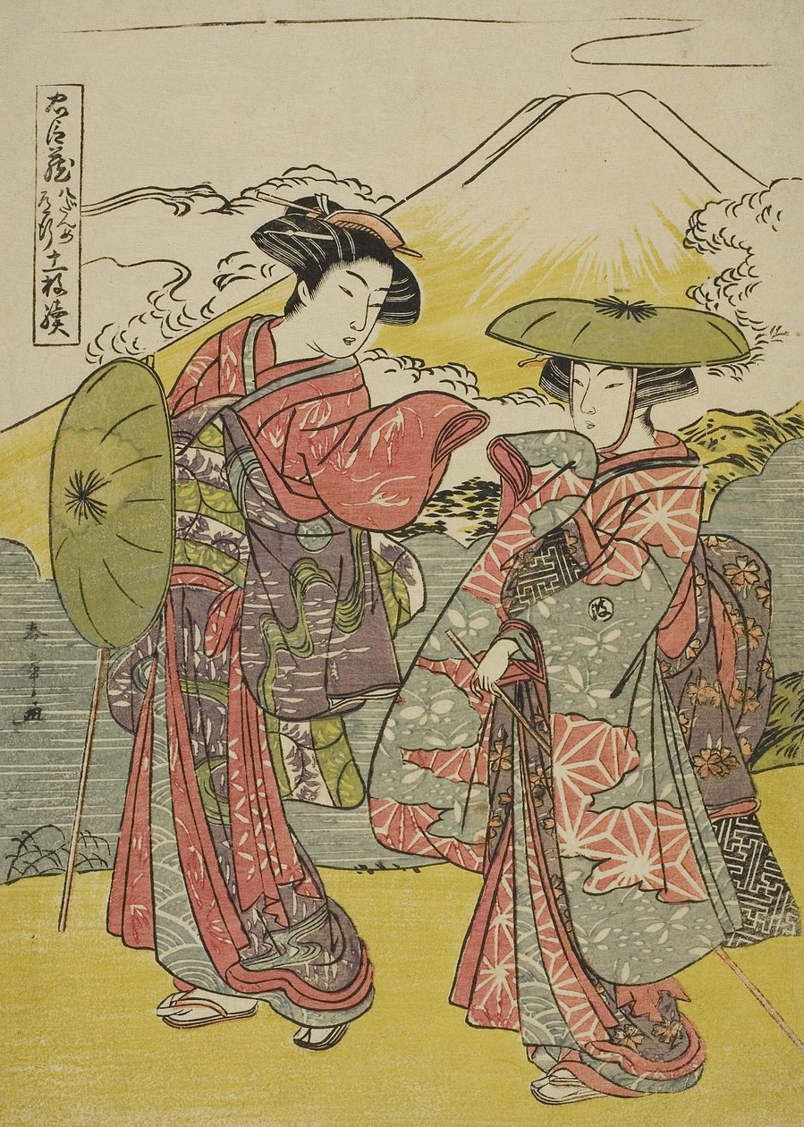 Nyolcadik felvonás: Menyasszonyi utazás a Chushingura (Hűséges megtartók kincstár) című színművéből, 1779-80 körül (színes fatömbnyomat; chuban) alkotó: Katsukawa Shunsho
