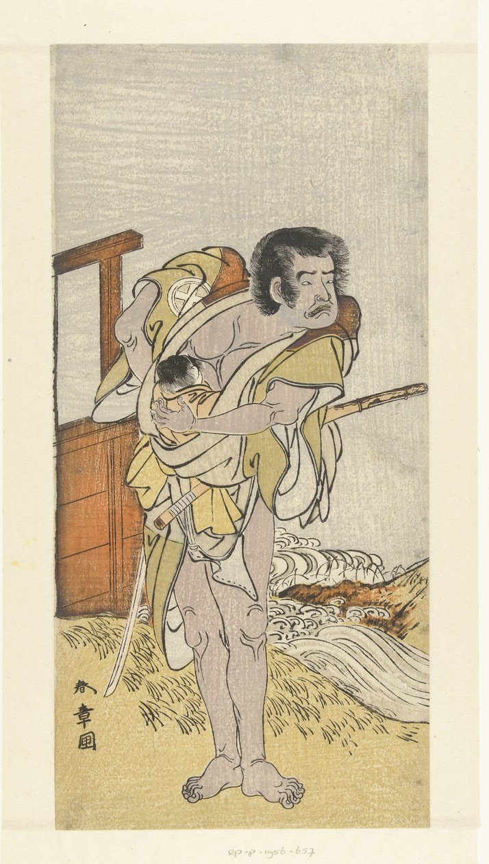 Színész Otani Hiroemon III találkozott kedves alkotó: Katsukawa Shunsho