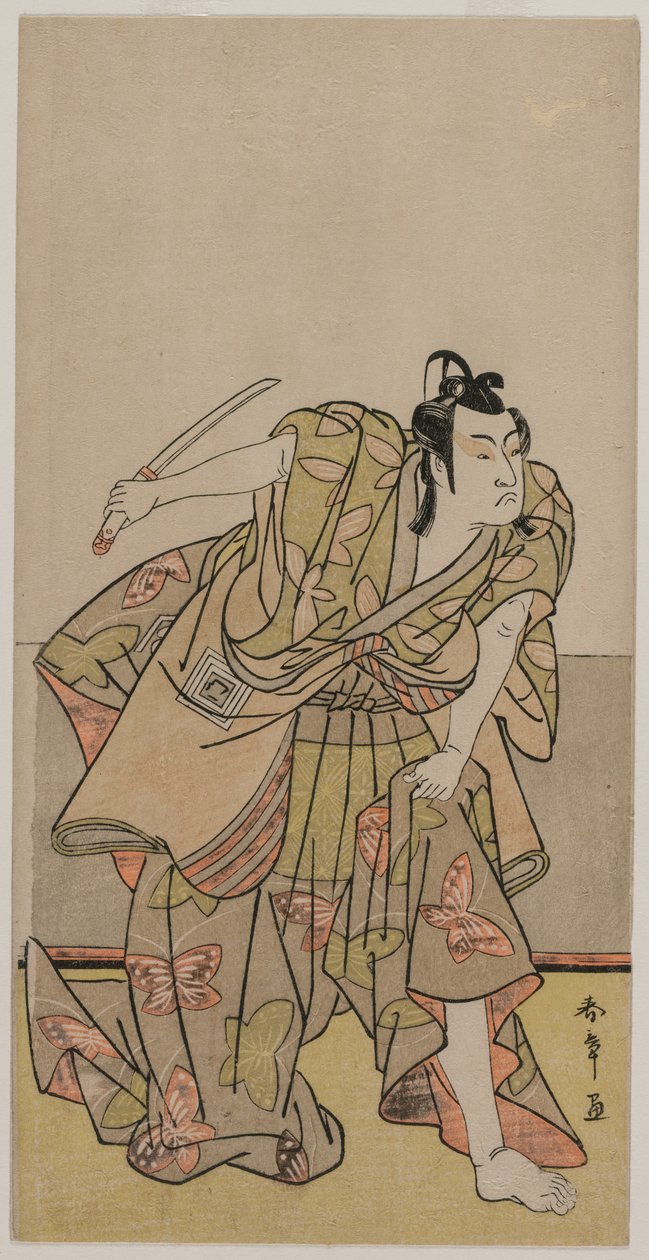 Ichikawa Monnosuke Good s Amikor ős voltam, kb. 1770-es évek. alkotó: Katsukawa Shunsho