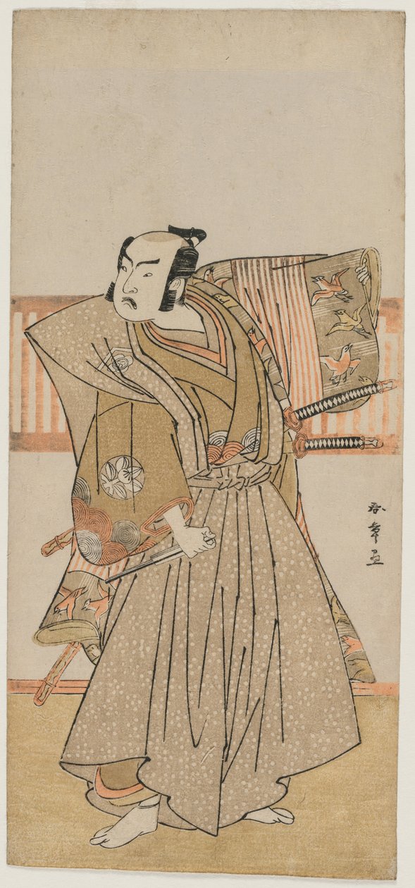 Ichimura Uzaemon IX mint Soga no Juro alkotó: Katsukawa Shunsho