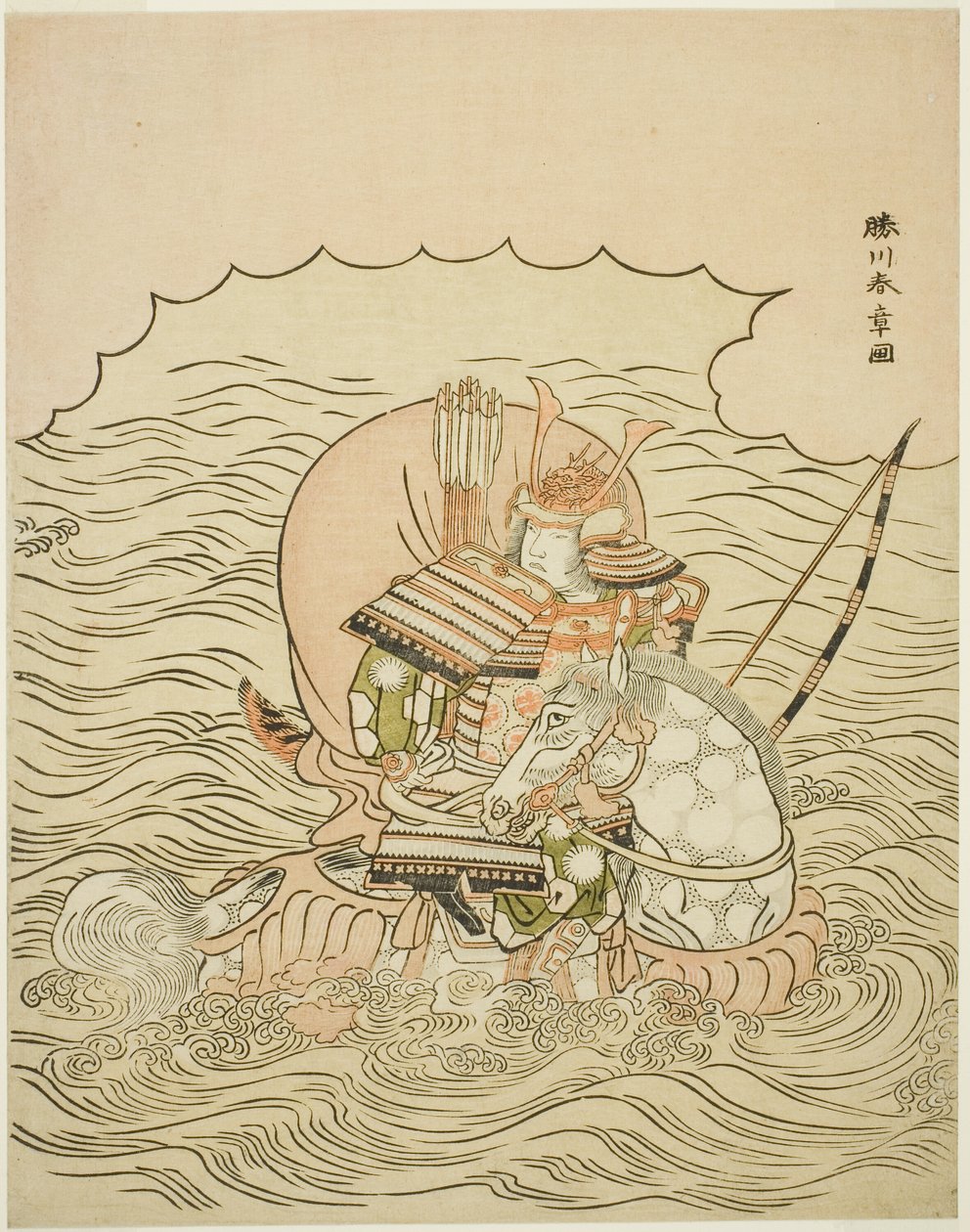 Taira no Atsumori Rijin alkotó: Katsukawa Shunsho