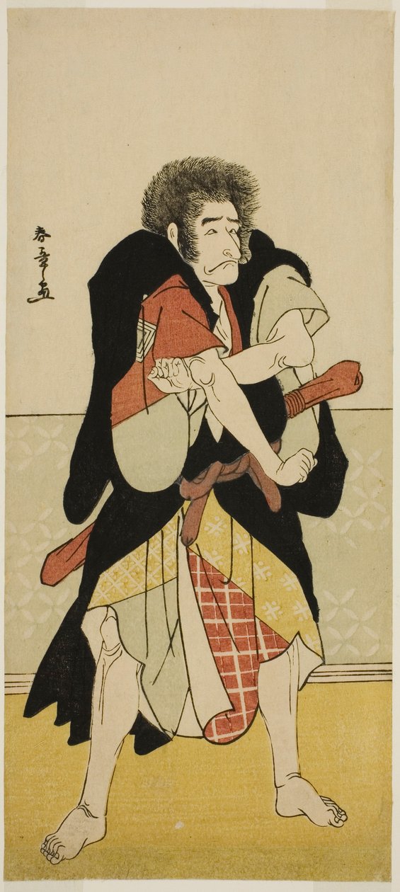 A színész, Ichikawa Danjuro V, mint Okami-dani renegát Wantetsu szerzetes a Nishiki Tsui no Yumitori játékdátumban, a Morita Színházban a tizenegyedik hónapban, 1778 alkotó: Katsukawa Shunsho