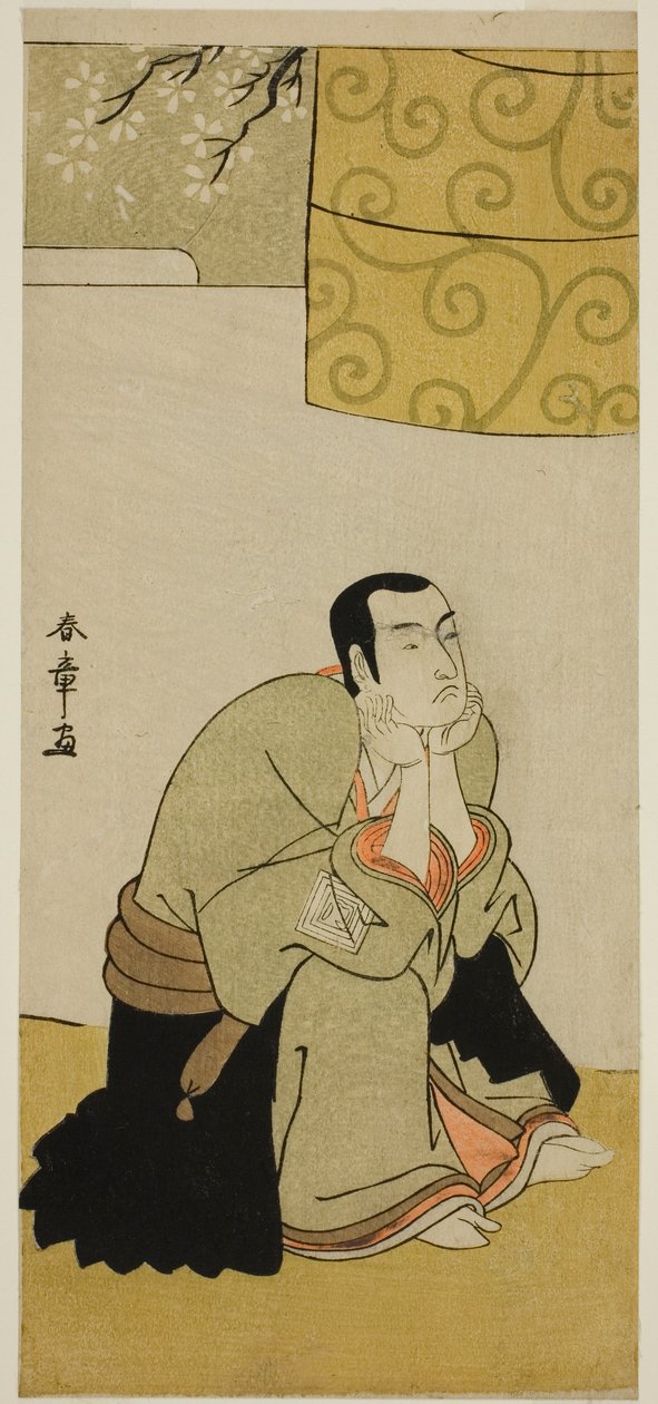 II. Ichikawa Monnosuke színész buddhista szerzetesként az Edo no Hana Mimasu Soga című darabban, amelyet a Nakamura Színházban mutattak be a negyedik hónapban, 1783 alkotó: Katsukawa Shunsho