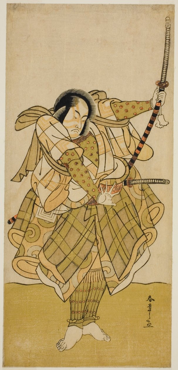 A színész Ichikawa Monnosuke II azonosítatlan szerepben alkotó: Katsukawa Shunsho