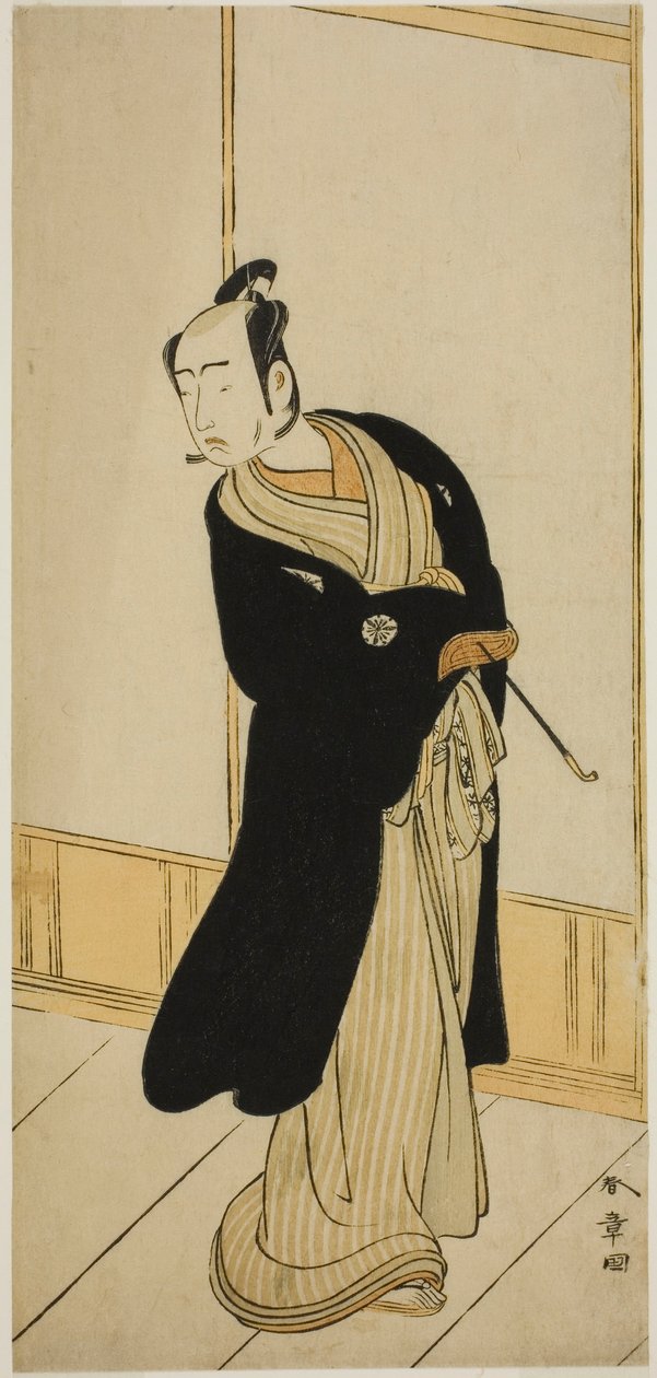 Tea C és R Ogi Matsumoto V As Rui Oto Anosuke (?) Tag fizetése Megalakult Miyako (?), Előadó: Te Morita Te (?) Tag Te Person th gate th, 1775 (?) alkotó: Katsukawa Shunsho