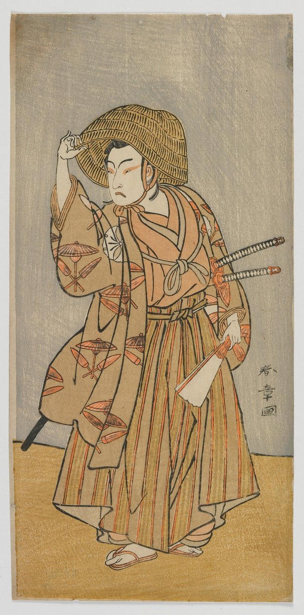 Tea Ac és r Matsumoto Gunpaku I V, mint Nagoya Yamazaburo, Edo Perio d alkotó: Katsukawa Shunsho