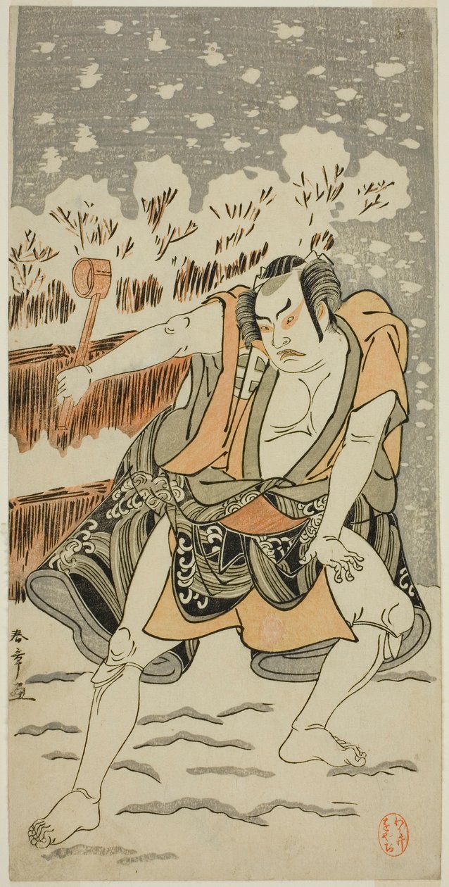 A színész Otani Hiroji III azonosítatlan szerepben alkotó: Katsukawa Shunsho