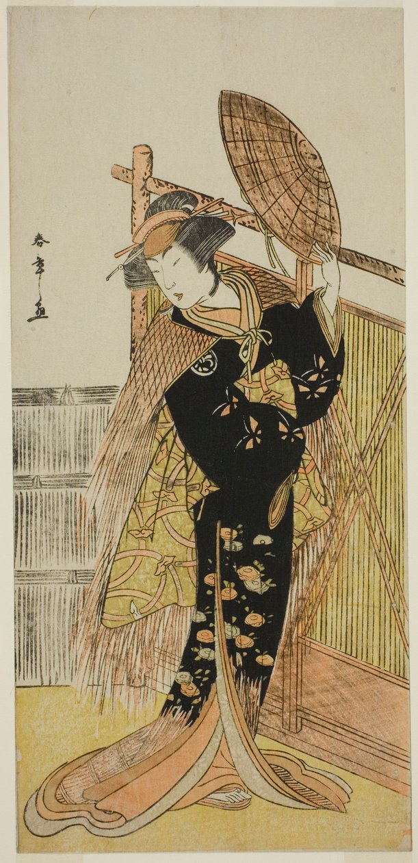 Segawa Chrysanthemum Woman Good As Michichiba Member Higashi no Mori Sakae Kusunoki Fellépett az Ichimura Member Te Eventh-en 1779. hónap alkotó: Katsukawa Shunsho