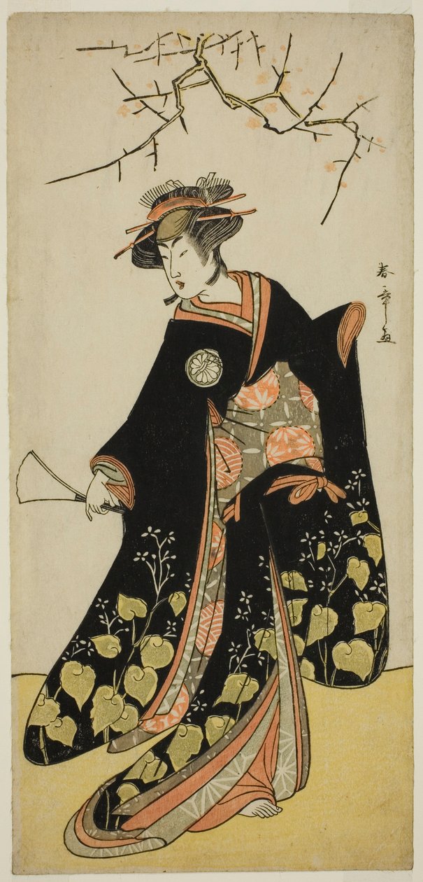 A Shitenno Tonoi no Kisewata (?) című darab, amelyet a Nakamura Színházban (?) mutattak be a tizenegyedik hónapban, (?) alkotó: Katsukawa Shunsho
