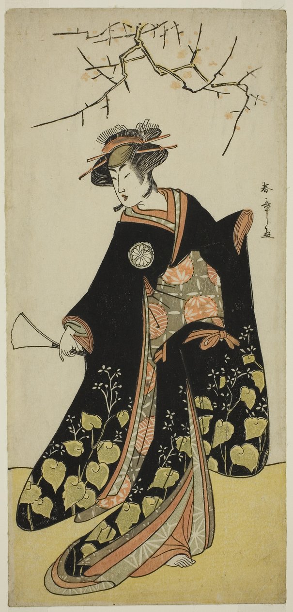 A színész Segawa Kikunojo III, mint Joro-gumo szelleme (Parázna pók), 1781 körül (színes fatömbnyomat; Hosoban) alkotó: Katsukawa Shunsho