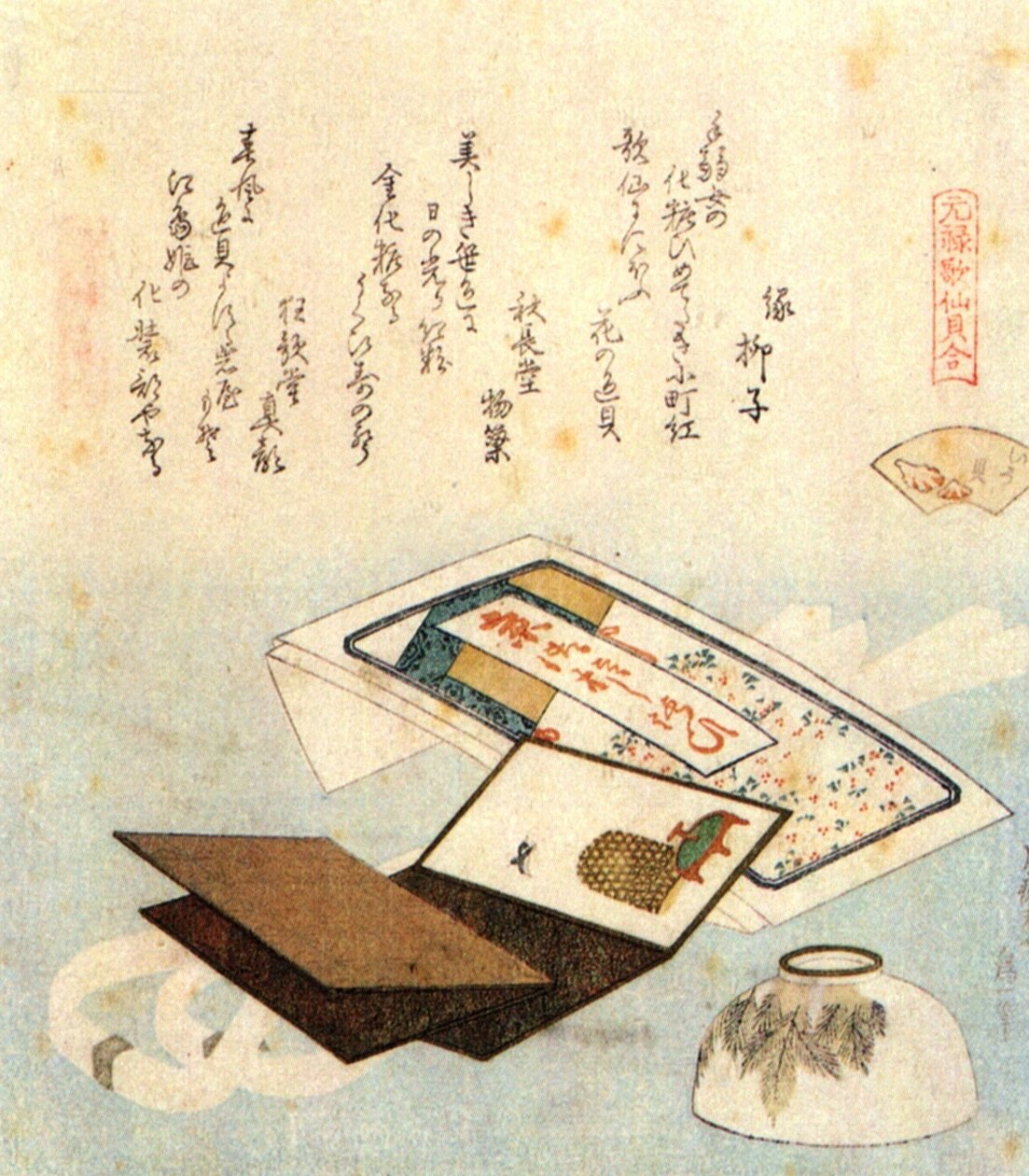 Egy tál ajakrúzs alkotó: Katsushika Hokusai