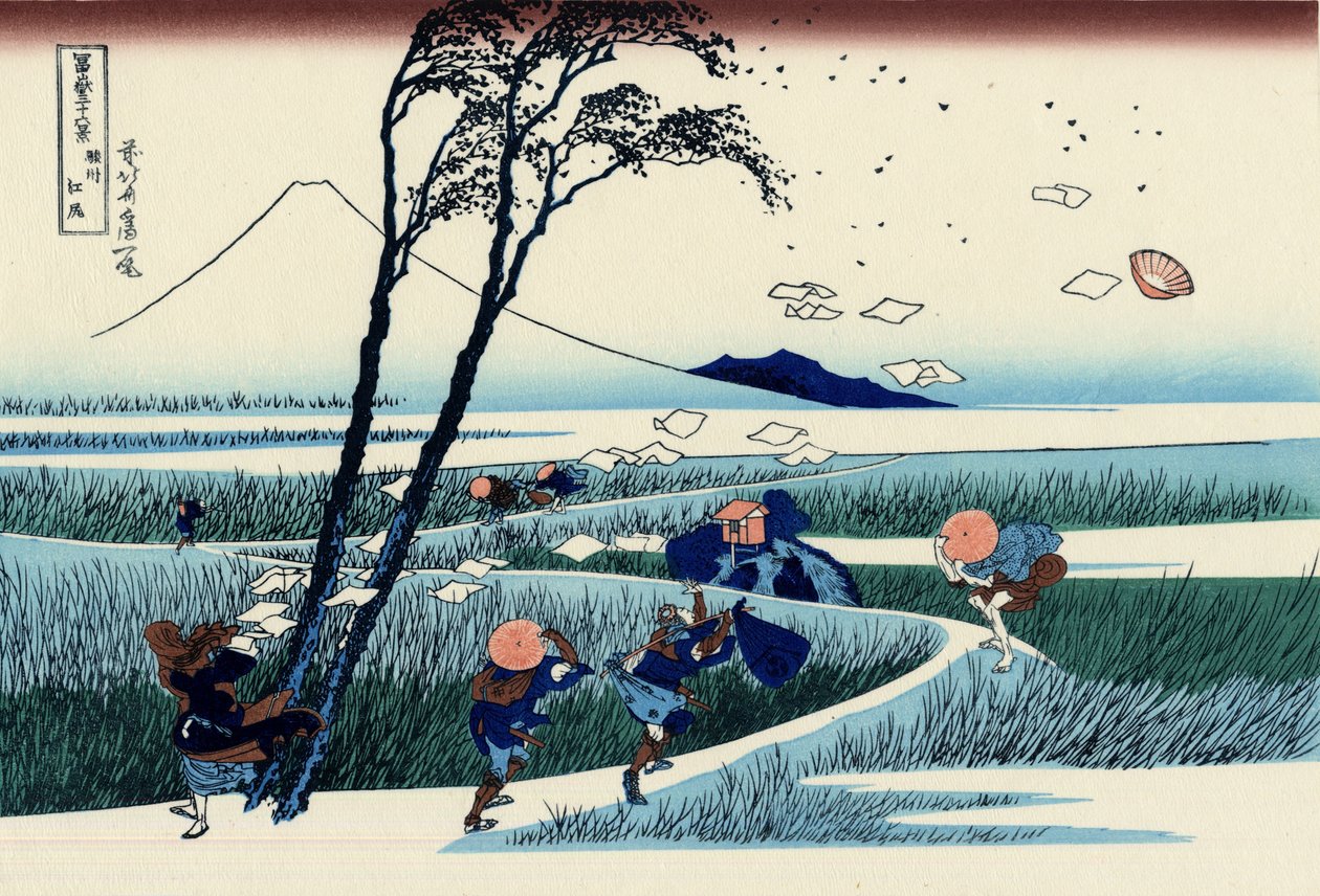 Ejiri Suruga tartományban alkotó: Katsushika Hokusai