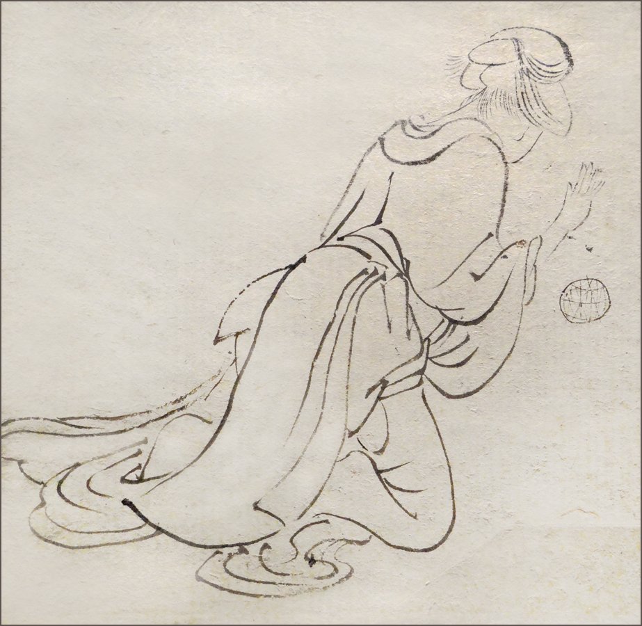 Egy nő tanulmánya hátulról nézve alkotó: Katsushika Hokusai
