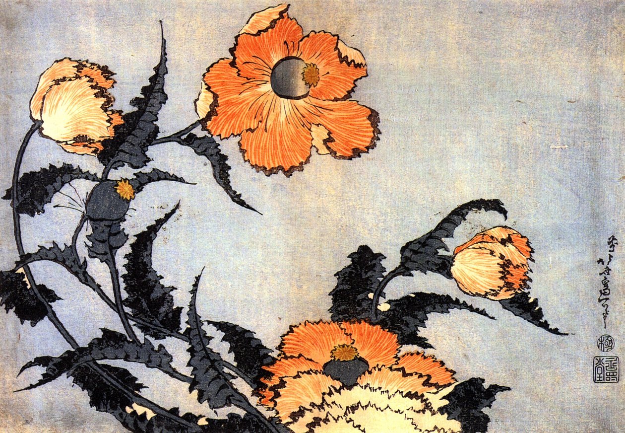 Pipacsok alkotó: Katsushika Hokusai