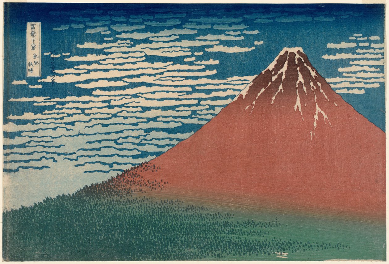 Vörös Fuji alkotó: Katsushika Hokusai