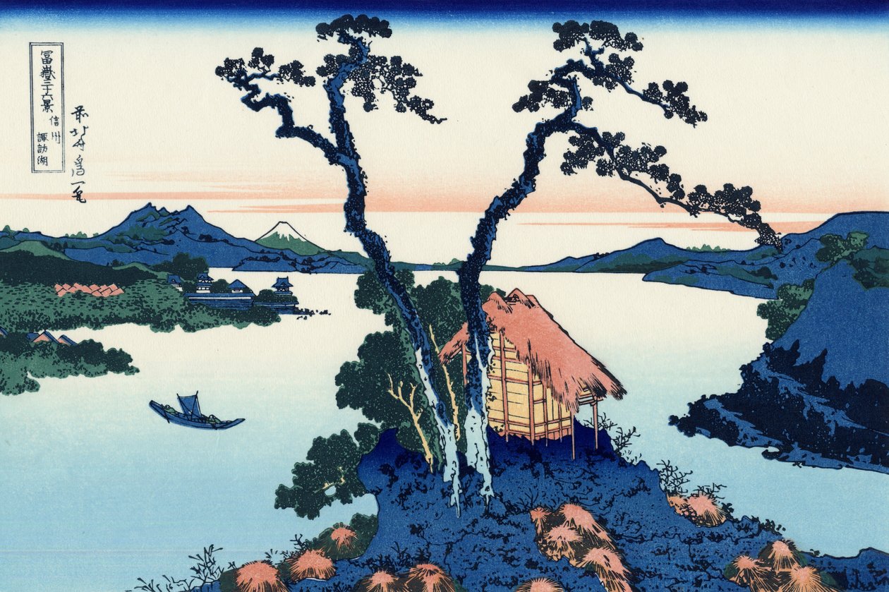 Shinshū Suwa-ko alkotó: Katsushika Hokusai