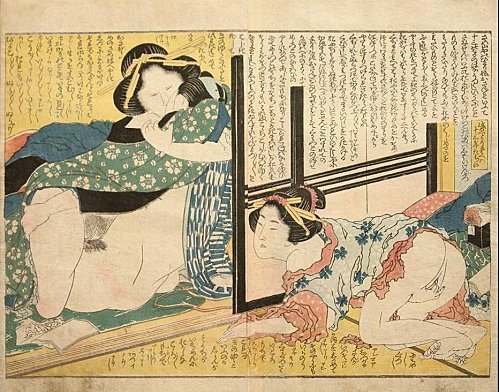 Shunga maszturbáció alkotó: Katsushika Hokusai