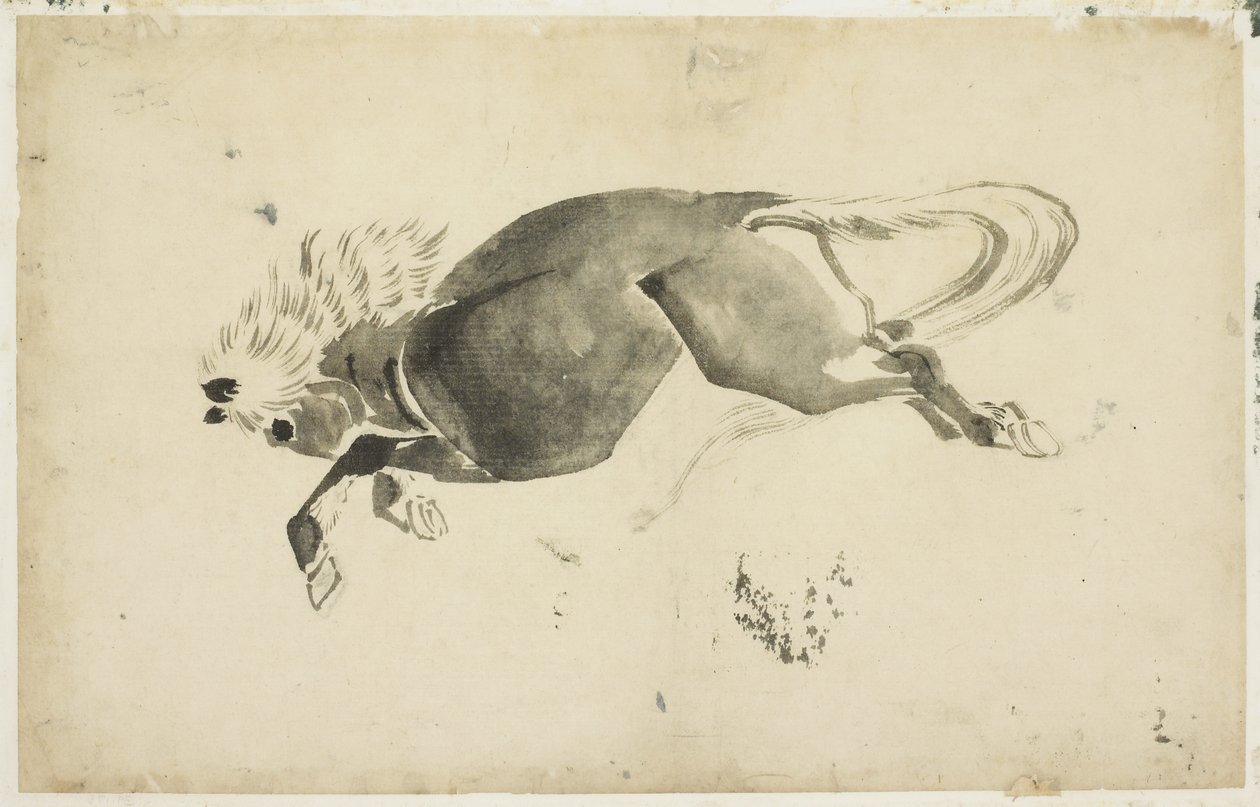 Futóló, 1815-1849 körül (tinta papíron) alkotó: Katsushika (school of) Hokusai