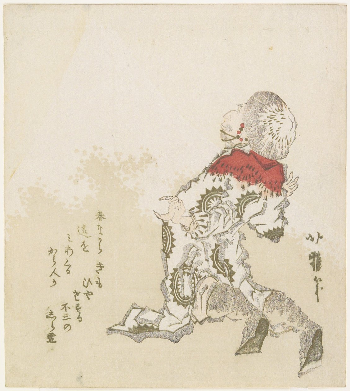 Koreai Meglepett a Fudzsi-hegy láttán, 1830 körül alkotó: Katsushika Hokuga