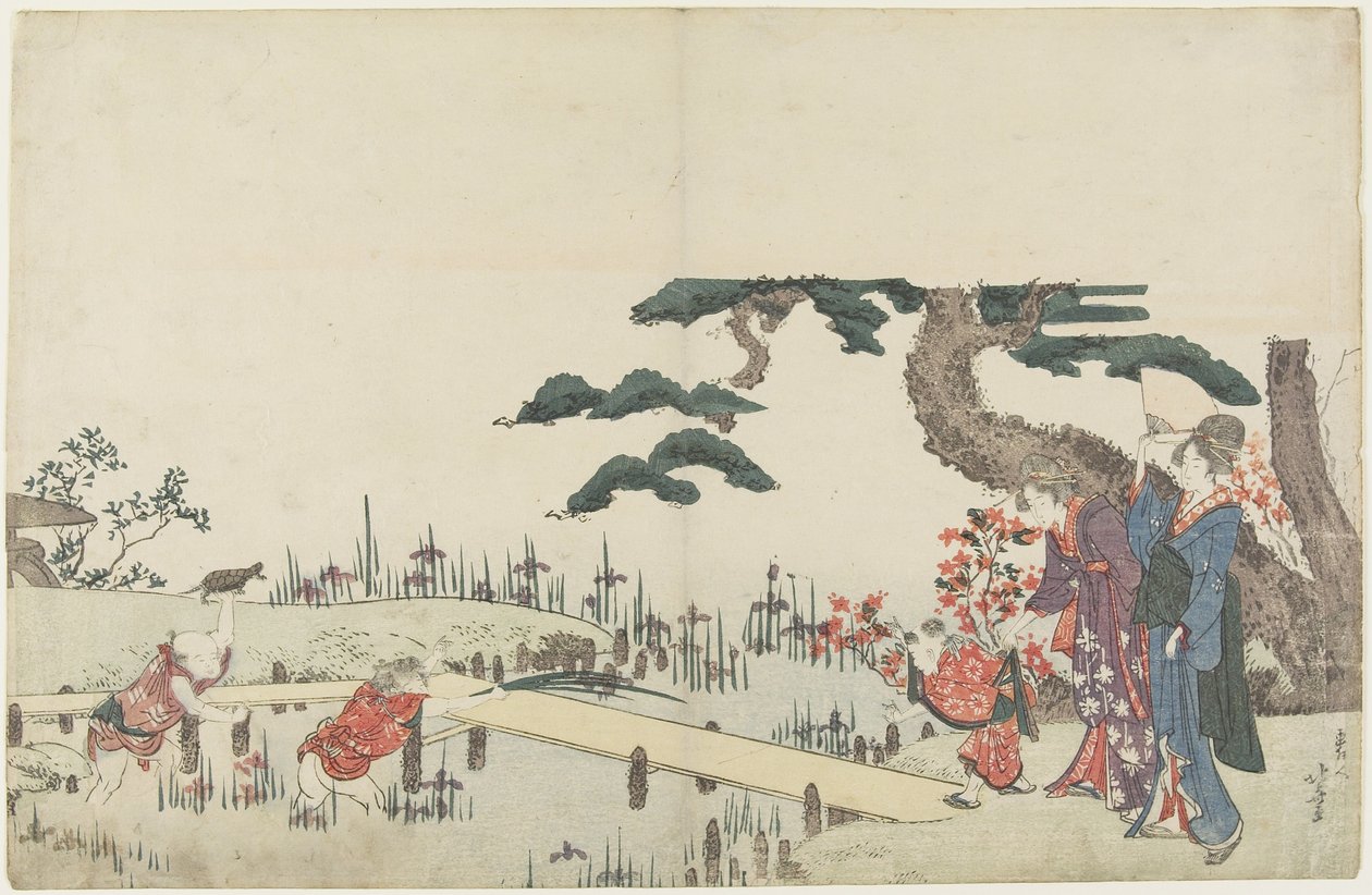 (Íris kert), 1800-1808 alkotó: Katsushika Hokusai