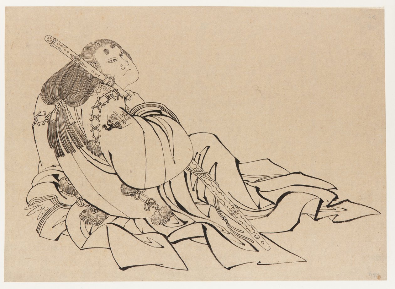 Udvarmester, 18. század vége – 19. század eleje. alkotó: Katsushika Hokusai