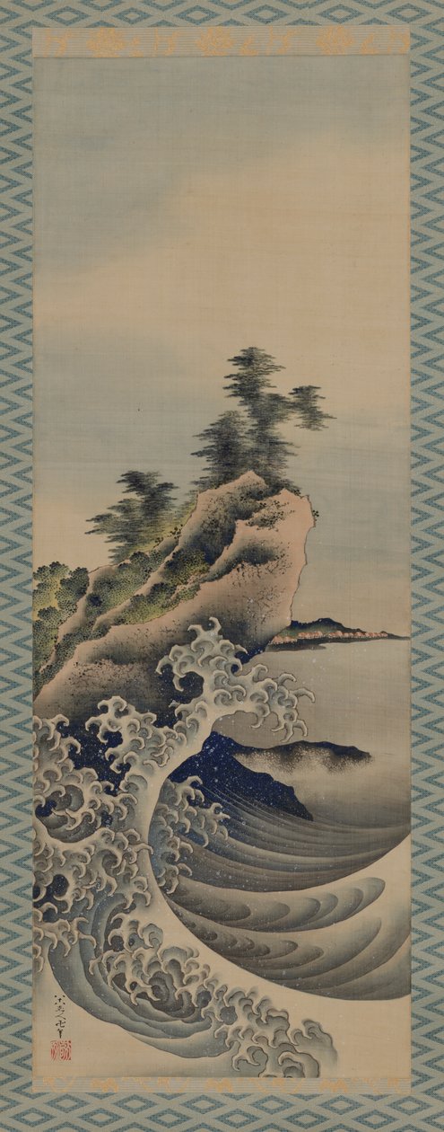 Breaking Waves, Edo-korszak, 1847. alkotó: Katsushika Hokusai