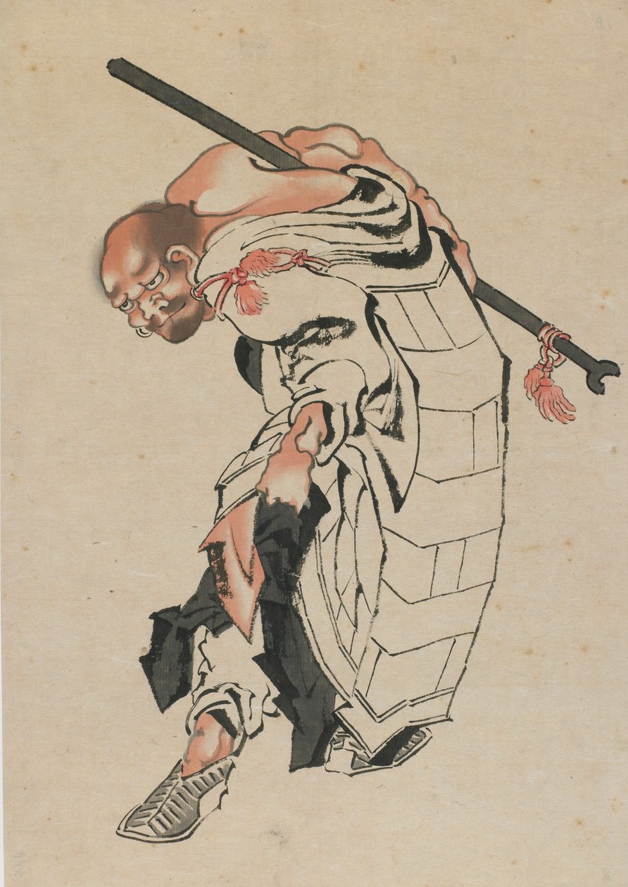 Buddhista figura, 18. század vége-19. század eleje. alkotó: Katsushika Hokusai