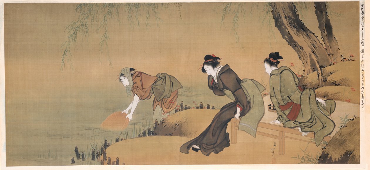 Lehűlés egy nyári estén alkotó: Katsushika Hokusai
