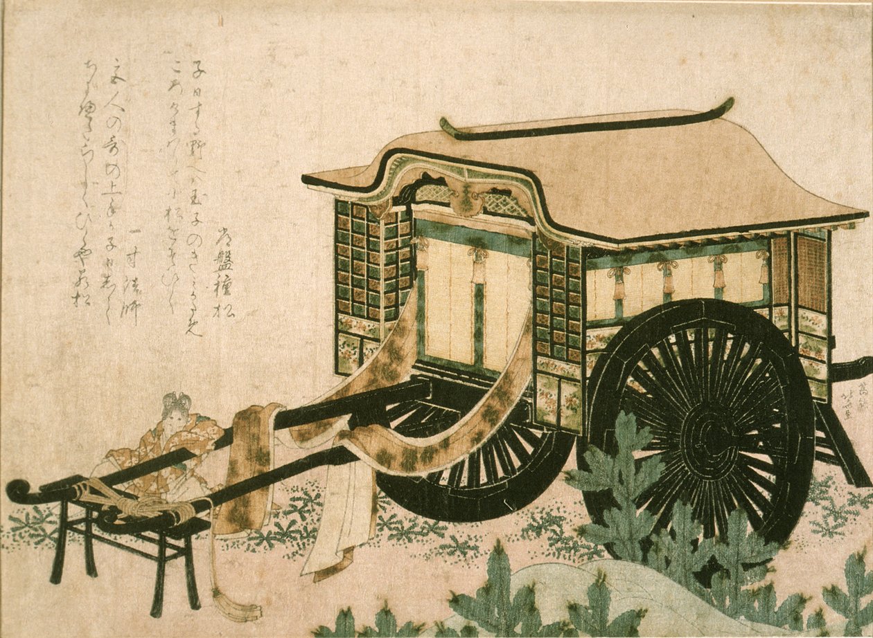 Udvari kocsi alkotó: Katsushika Hokusai