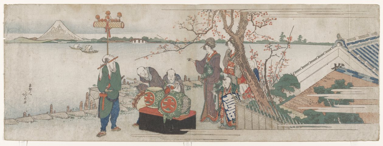 Daikagura előadók alkotó: Katsushika Hokusai