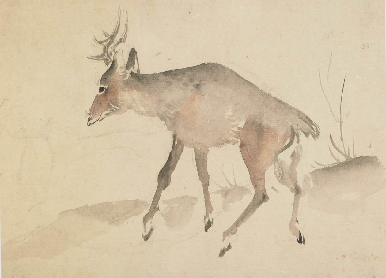 Szarvas, 18. század vége-19. század eleje. alkotó: Katsushika Hokusai