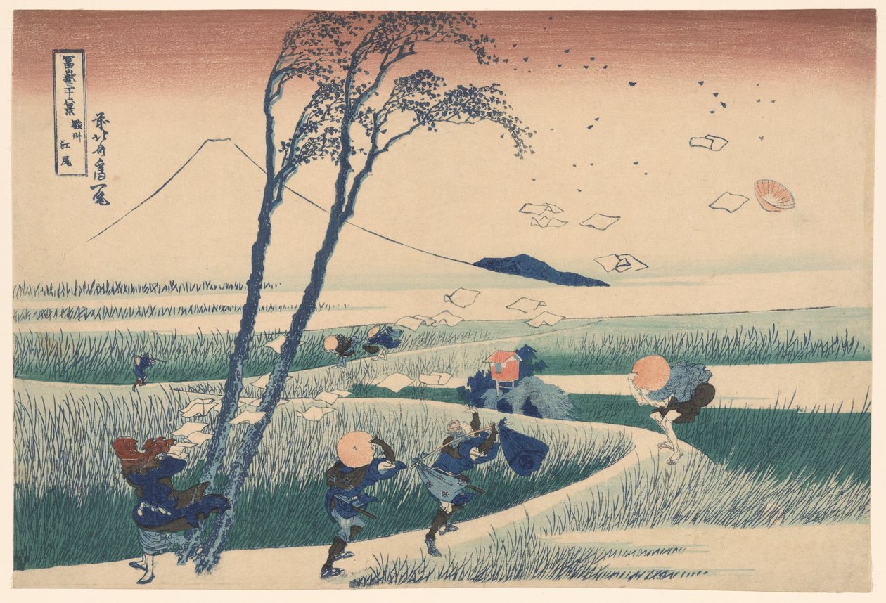 Kazuo Ejiri P Lovinse (Ejiri Sake), a Teseries "Tierty x Views Of Mount Fuji (Fugaku Usaju Rokukei)" című sorozatából alkotó: Katsushika Hokusai