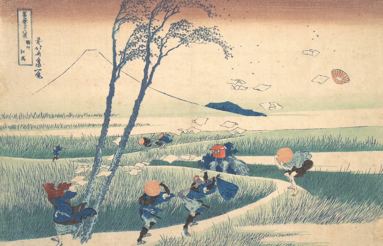Ejiri Suruga tartományban Sunshu Ejiri, a Thirty6 Views of Mount ... sorozatból, kb. 1830-32. alkotó: Katsushika Hokusai
