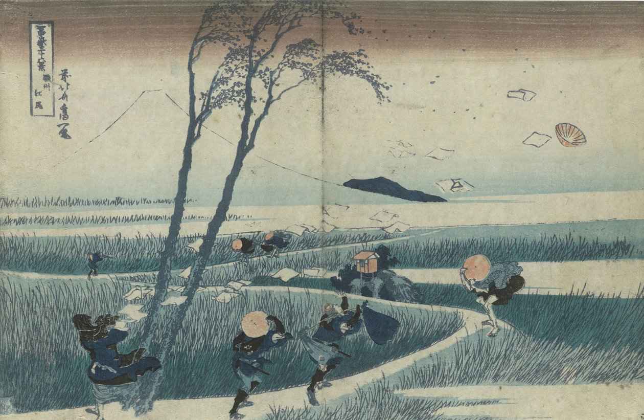 Ejiri a Suruga tartományban a Thirty-Six Views of Mount Fuji sorozatból c. 1830 alkotó: Katsushika Hokusai